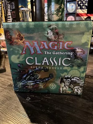 Magic The Gathering (MTG) Sixth Edition 3-ring Binder (1999) • $110