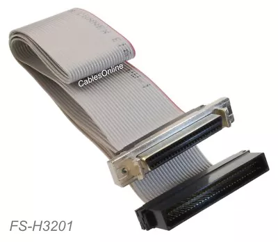 $17.95 • Buy 1ft SCSI-3 HPDB68 Male To External SCSI-2 HPDB50 Female Ribbon Cable