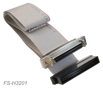 1ft SCSI-3 HPDB68 Male To External SCSI-2 HPDB50 Female Ribbon Cable • $17.95