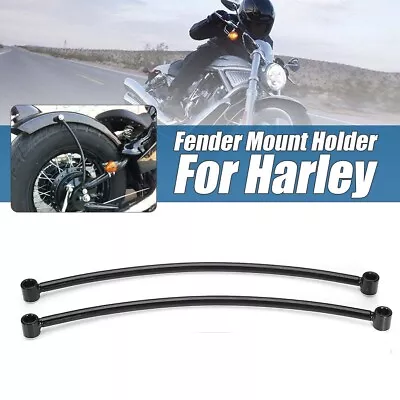 Car For For Cruiser Rear Fender Black Rail Support Bracket Mount Holder Bobber • $39.24