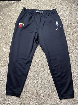 Miami Heat Nike NBA Authentics Dri-Fit Athletic Pants Men's Black XXXL • $68.88