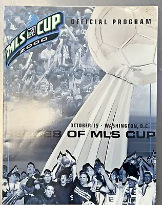 MLS Cup 2000 Official Program - Major League Soccer - 10/15/2000 Washington DC • $21.95