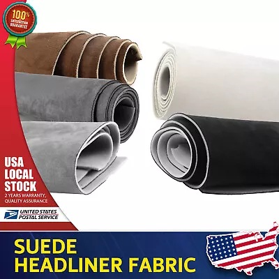 60  Headliner Fabric Foam Backed Auto Roof Liner Repair Upholstery Suede • $30.99