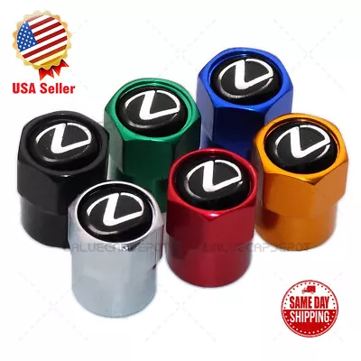 $8.99 • Buy Hex Lexus Logo Emblem Car SUV Wheels Tire Air Valve Caps Stem Dust Cover F Sport