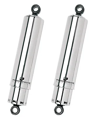 Progressive 412 Series Motorcycle Chrome Covered 12  Rear Shocks (412-4042C) • $371.66