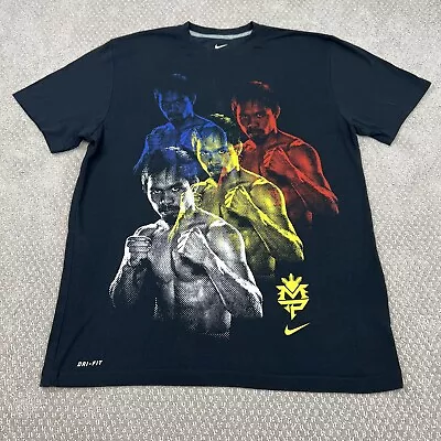 Nike Manny Pacquiao MP Logo Dri-Fit T-Shirt Men’s Size L Filipino Boxing Pac Man • $22.99