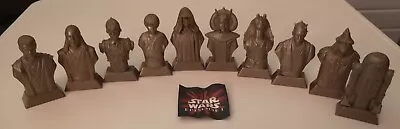 Star Wars Episode 1 Golden Statues Figures Kellog's Cereal  Collectible Full Set • £15