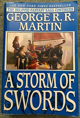 A Storm Of Swords George RR Martin Oversized Paperback 1st Printing  • $22.50