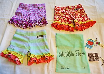 Matilda Jane Shorties Size 4 (Lot Of 3) • $38