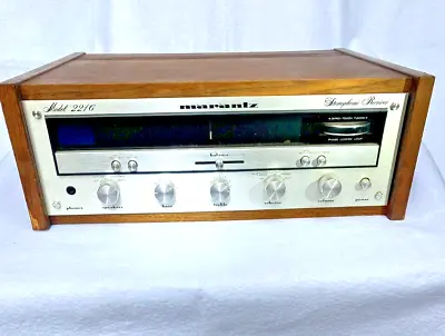 Marantz 2216 Vintage Receiver Includes Removable Custom Walnut Cabinet - MINT! • $424