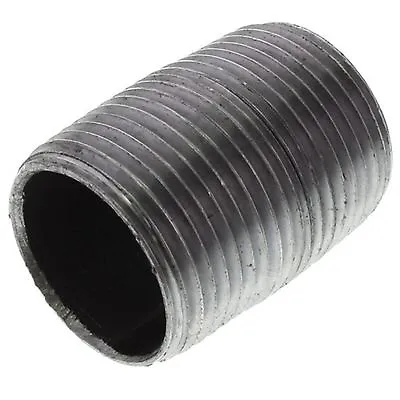 $1.19 • Buy 1  BLACK STEEL CLOSE NIPPLE Fitting Pipe Npt X Malleable Iron