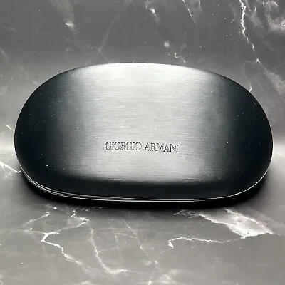 Giorgio Armani Eyeglasses Black Large Hard Case Clamshell Authentic Designer NEW • $14.99