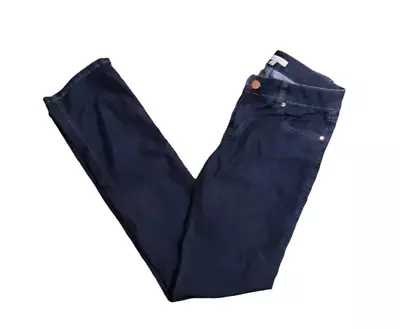 CAbi Jeans Size 4 Straight Leg Dark Wash Lou Lou Good Stretch 32.5  Length • $17.49