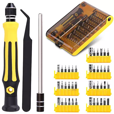 45 Multi Small Precision Hex Torx Star Mini Screwdriver Set Bits Repair Tool Kit • £5.95
