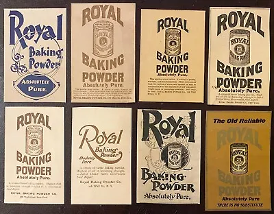 C1890-1902 ROYAL BAKING POWDER Vtg Sepia Tone Print Ad Lot 8~Antique Kitchen Art • $45