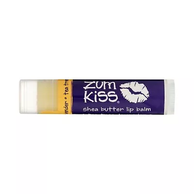 2 Indigo Wild ~ Zum Kiss Shea Butter Lip Balms- Tea Tree Lavender .15 Oz.each. • $10.98