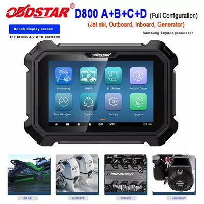 OBDSTAR D800 A+B+C+D Marine Diagnostic For Jet Ski/ Outboard/ Inboard/ Generator • $1999