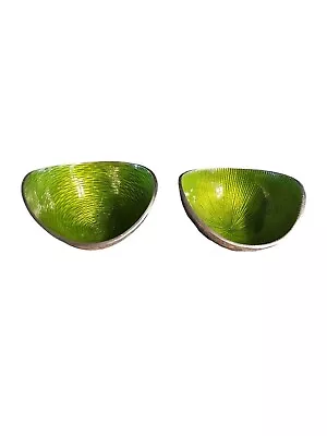 Simplydesignz Silver And Green Nut Bowl Organic Set • $20.99