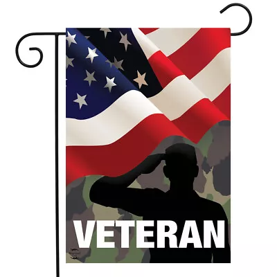 Veteran Military Garden Flag Armed Forces Soldiers Vets 12.5  X 18  Briarwood • $9.86