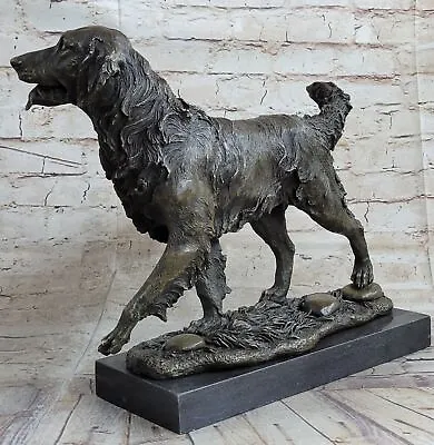 Labrador Retriever Bronze Sculpture Art Hunting Sporting Dog Hot Cast Figurine • $199.50