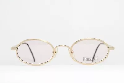 MATSUDA 14104 GPU Original Eyeglasses Frame Oval Gold Made In Japan • $170