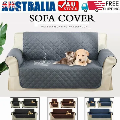 1/2/3 Seater Sofa Cover Waterproof Couch Lounge Protector Slipcovers Pet Dog Mat • $9.99