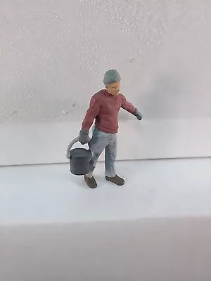 Arttista #1367 - Man Carrying Bucket - O Scale Figure - Model Trains - NEW • $8.79