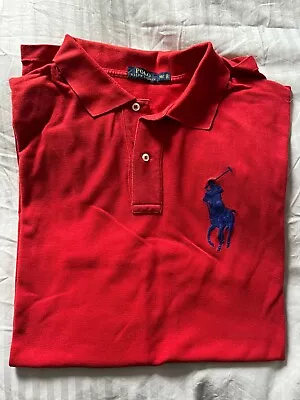 Ralph Lauren Men's  Polo Shirt Top Short Sleeve Large Pony 2x XLT Tall • £10.70