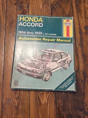 Haynes Honda Accord 1984-1989 Repair Manual 42011 1221 • $4.08