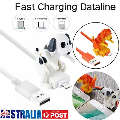 $6.45 • Buy Cute Funny Humping Dog Fast Charger Cable For Apple Iphone/ Type-C Charging AU