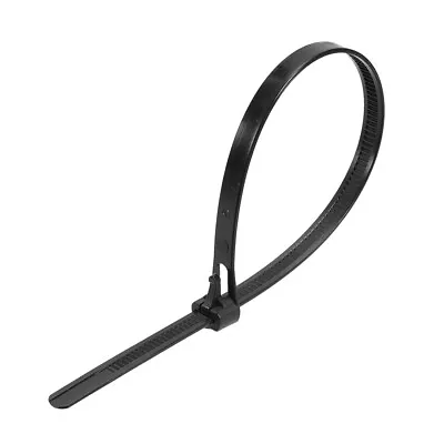 Reusable Cable Zip Ties 12 Inch Releasable Nylon Wire Slipknot Strap Black 50pcs • $29.31
