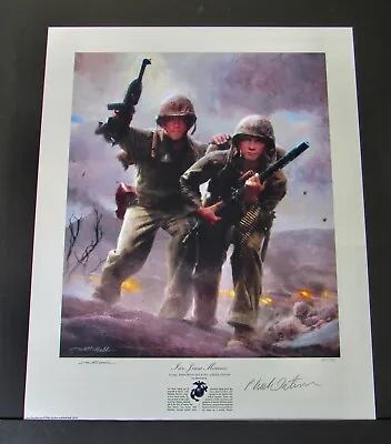 Matt  Hall - Iwo Jima Marines - WW II -  MINT  NEVER  FRAMED • $125