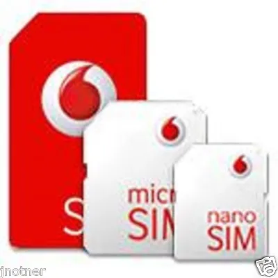 £0.99 • Buy VODAFONE PAY AS YOU GO 3g & 4g MICRO & STANDARD SIM CARD FOR IPHONE 4s 4 3gs 3g