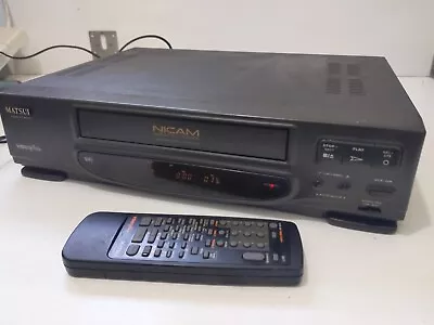 Matsui VP9601N VHS Video Player Recorder VideoPlus NICAM 4 Head LP SP W/ Remote  • £20