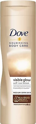 £7.17 • Buy Dove Visible Glow Body Lotion Medium To Dark Gradual Self Tan 400ml