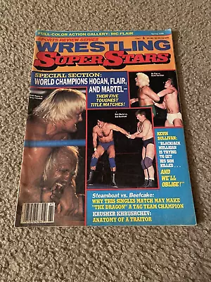 1986 Wrestling Superstars Magazine Nwa Kerry Von Erich Rick Flair Hulk Hogan Wwf • $7.99