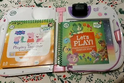 Pink Leapfrog Leapstart 3D Learning Console  With Sample Book And Peppa Pig • £39.99