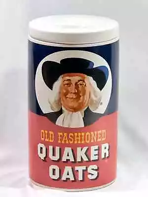 VTG Old Fashioned Quaker Oats Ceramic Cookie Jar Canister Regal China & Recipe • $79.99