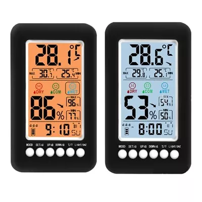 Indoor Hygrometer With MAX/Min Record & Backlight Humidity Meter • £14.46