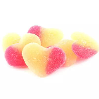 Spanish Peach Hearts Jelly Sweets From 100Grams • £2.85