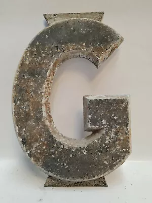 Vintage DRIVE-IN Movie Theatre MARQUEE LETTER - G - Black Metal 22cm Cinema Sign • $11.06