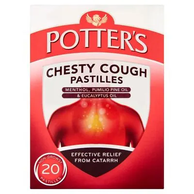 £4.59 • Buy Potters Chesty Cough Pastilles New