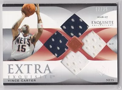 Vince Carter 2006-07 Upper Deck Exquisite Collection Extra Quad Jersey Sp 12/25 • $124.99