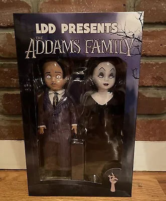 Living Dead Dolls Mezco Addams Family Gomez And Morticia Set • $100