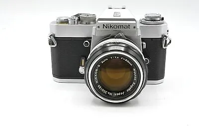 Rare Nikon Nikomat Nikkormat ELW Camera W/ NAI Follower + Optional 50mm 1.4 Lens • $118.28