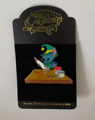 Disney Auctions Da Pin Le Stitch In Santa Workshop Dressed As Elf Christmas Lilo • $34.99