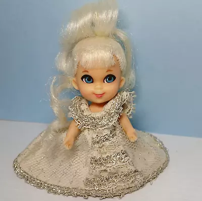 Vintage Mattel Liddle Kiddles CINDERIDDLE Doll In Gown TLC • $19.99