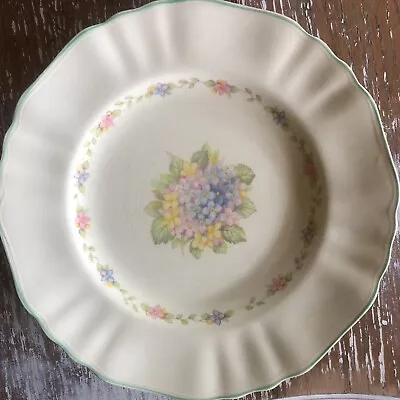 J & G Meakin Sunshine Sol Reg 391413 England Hydrangea Pattern Plate • $38