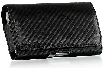 FOR Motorola Q9m / Q9c / Motorola Q / Q9h All Black Premium Carbon Fiber Carry • $10.89