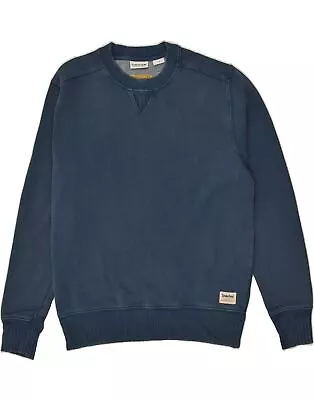 TIMBERLAND Mens Sweatshirt Jumper Medium Navy Blue Cotton DG07 • $30.77